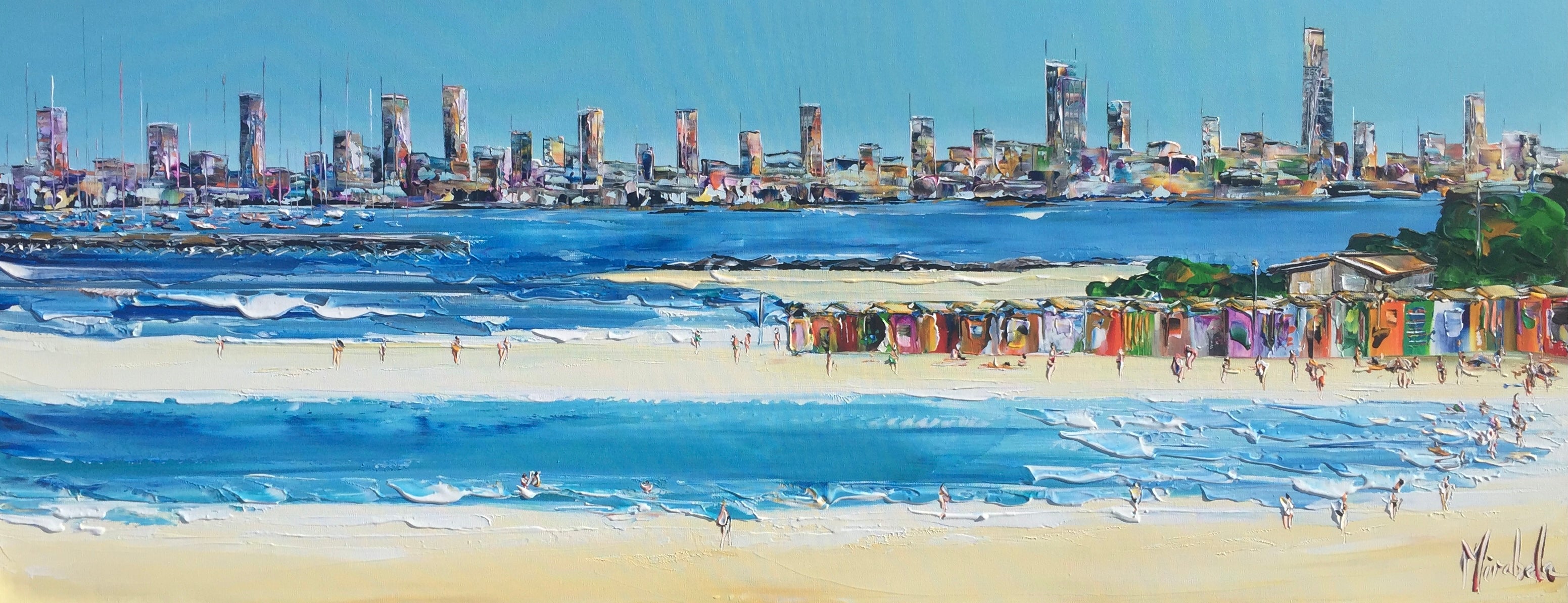 "Brighton Beach Vista" commissioned painting