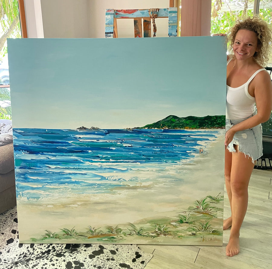 Broken Head, Byron Bay original painting by Mirabela Varga6