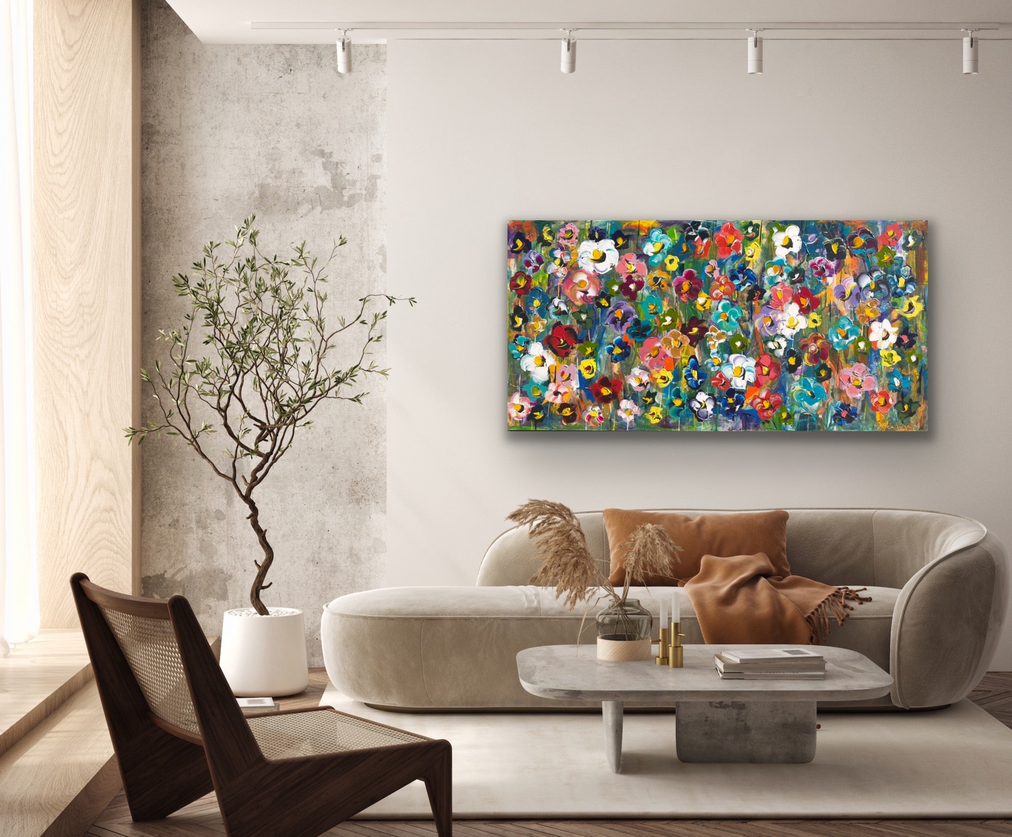 Flower Garden” Original Painting – Mirabela Gallery