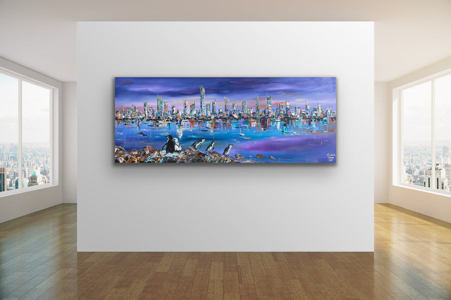 Penguin Parade at Twilight 