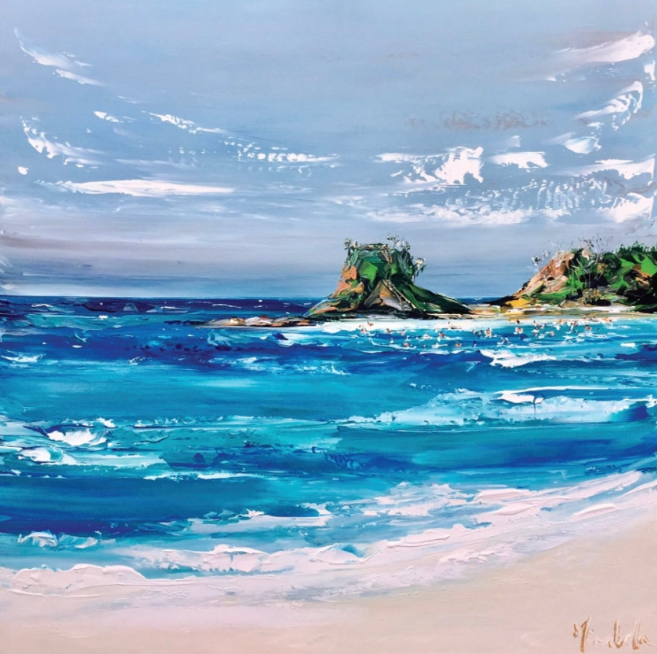 &quot;The Pass, Byron Bay&quot; Greeting Card