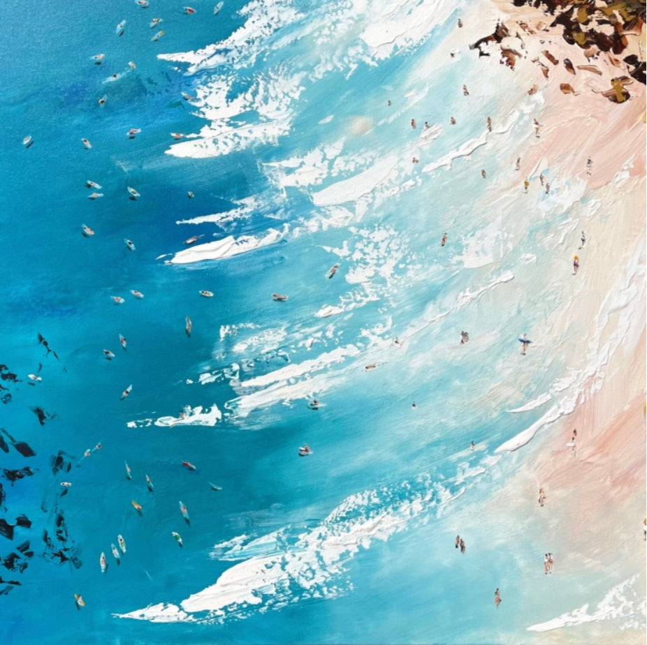 &quot;The Pass, Byron Bay Aerial&quot; Greeting Card