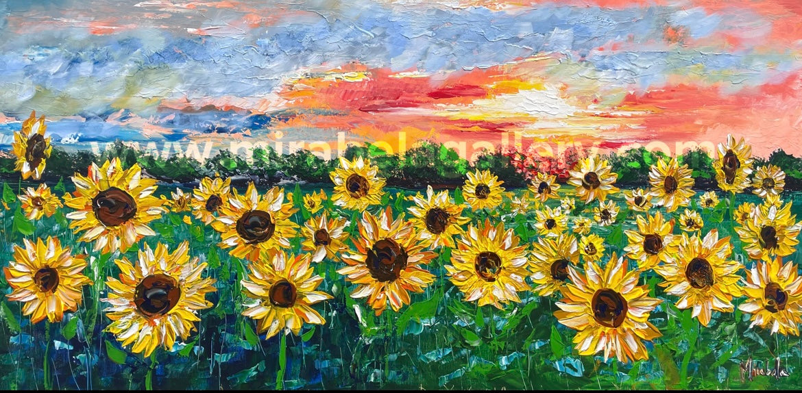 “Sunflowers at Sunset”