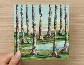 &quot;Lysterfield Trees&quot; Greeting Card