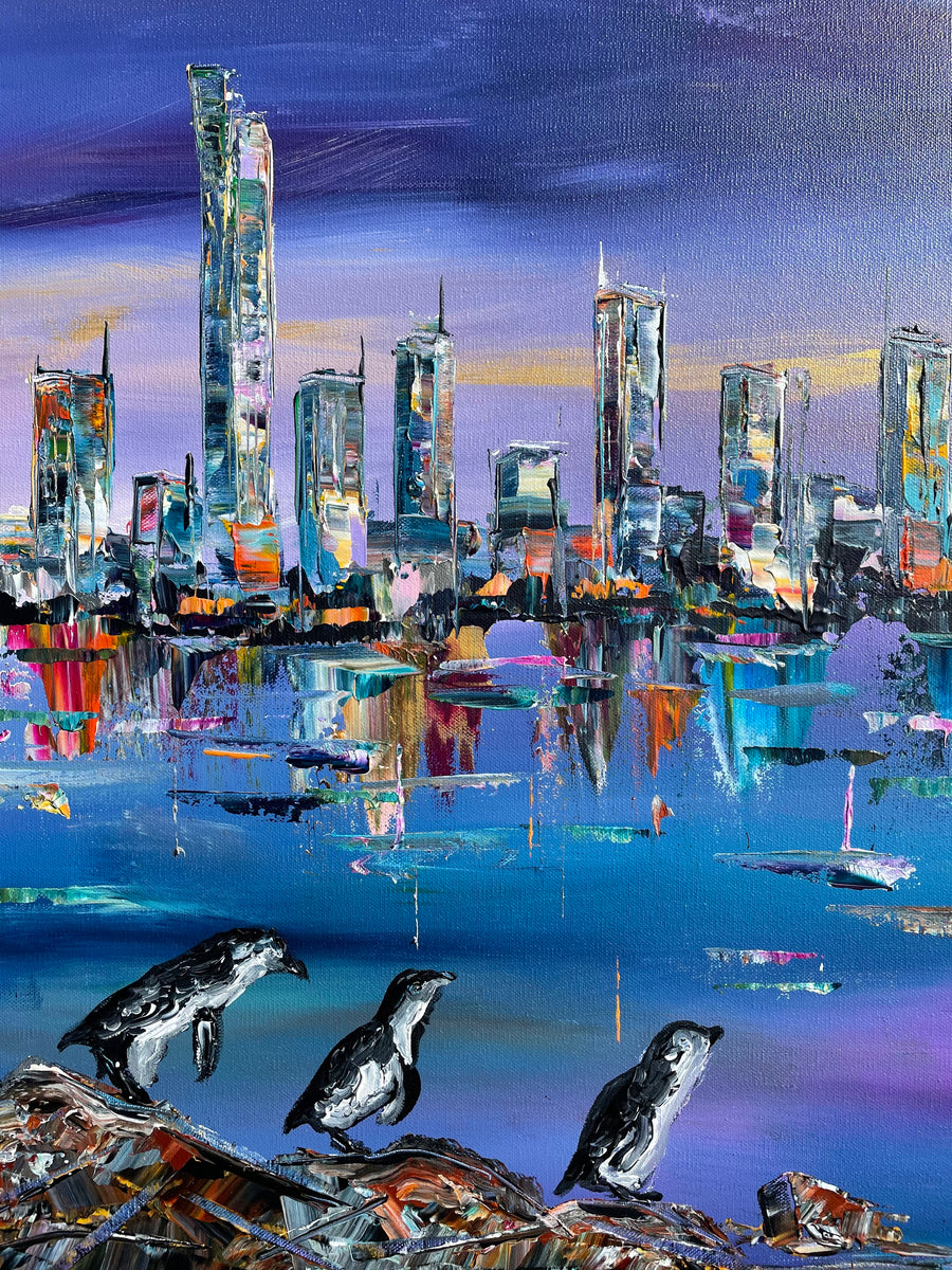“Penguin Parade” Original Painting